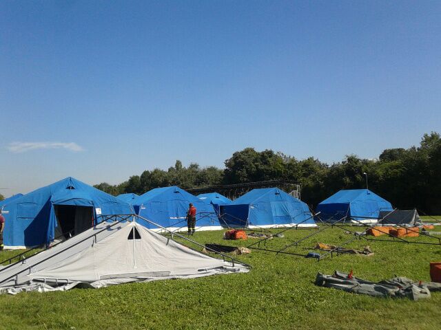 Mattino 5 a Bresso al campo profughi per parlare dell’emergenza