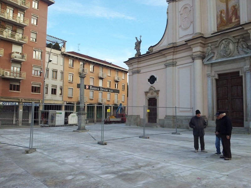 Ancora cantieri in piazza Gramsci