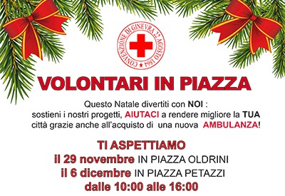 La Croce Rossa anticipa il Natale due iniziative di solidarietà a Sesto San Giovanni