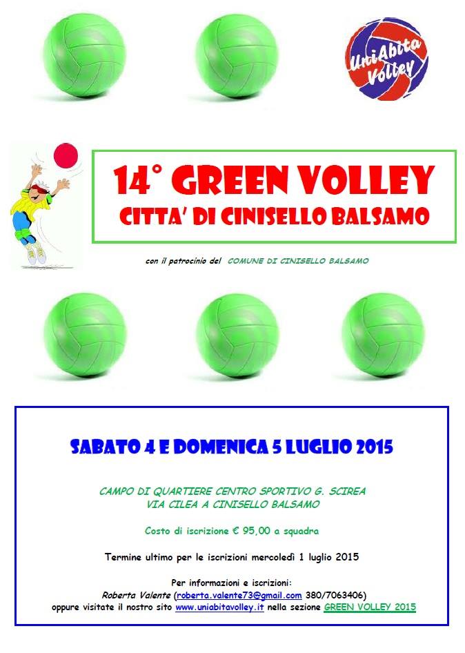 Il 4 e 5 luglio a Cinisello torna il 14° Green Volley
