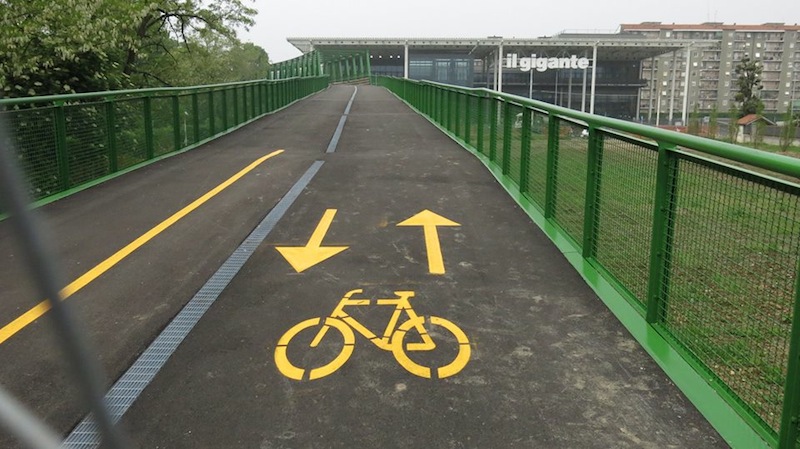 Nuovo ponte al Parco Nord, ora Milano è più vicina per i ciclisti