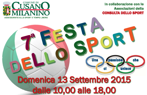 Festa dello sport a Cusano Milanino: l’appuntamento domenica