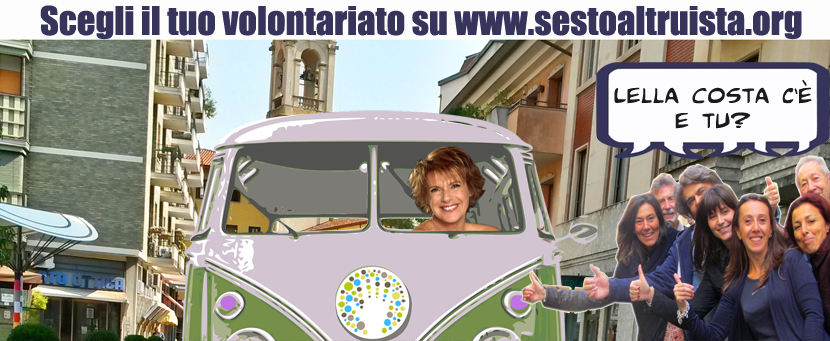 Lella Costa in Comune per presentare Sestoaltruista