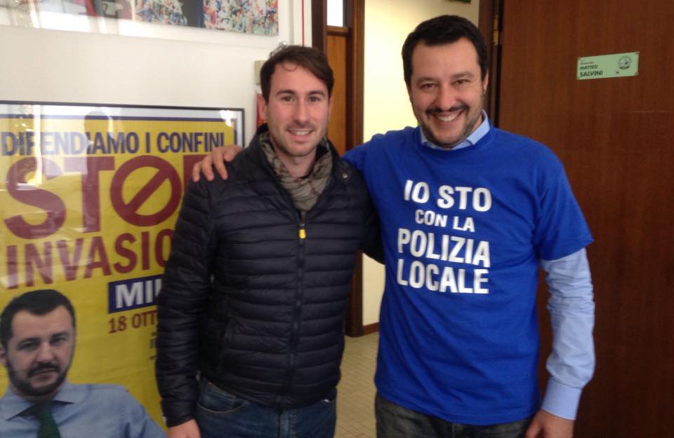 Matteo Salvini, Lega Nord, a sostegno dell’arma ai vigili di Cinisello