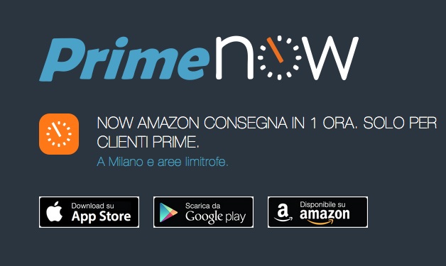 Prime Now nel Nordmilano: Amazon consegna in un’ora anche qui