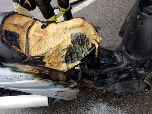 incendio motorino sesto