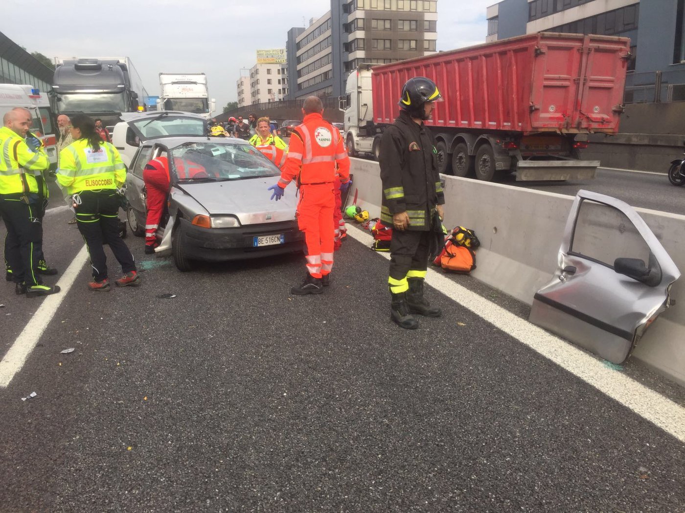 Incidente sulla A4: 4 veicoli coinvolti, nessun ferito in pericolo di vita