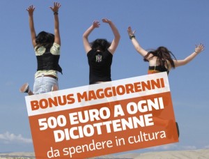 Parte “18app”, il bonus di 500 euro da spendere in cultura