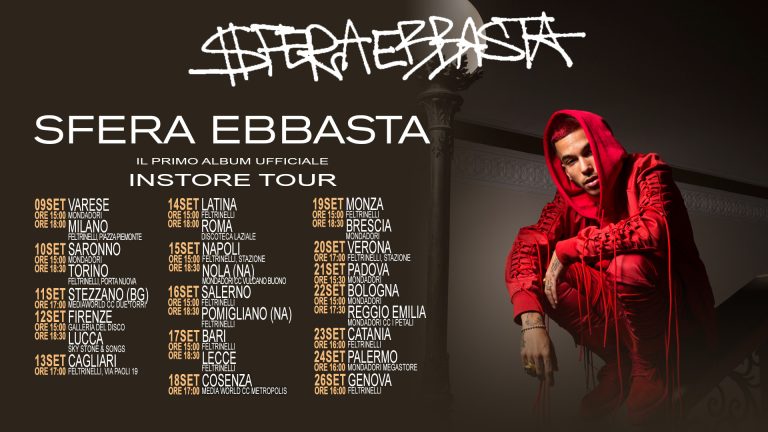 Sfera Ebbasta, via al tour ufficiale: in primavera tornerà a Milano