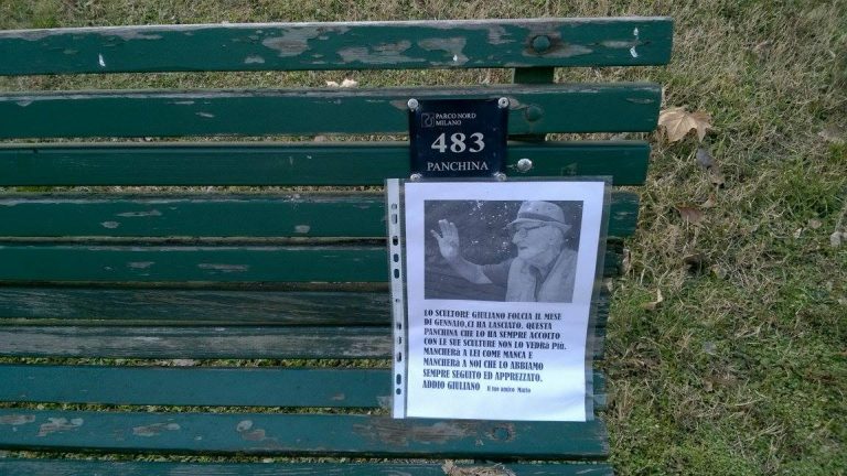 Il Parco Nord dice addio allo scultore Giuliano