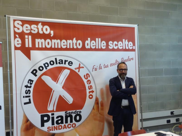 Alessandro Piano candidato sindaco a Sesto per la Lista Popolare