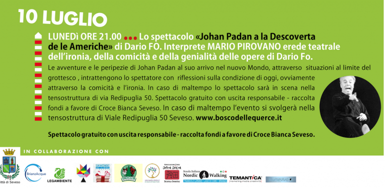 Seveso porta in scena Dario Fo nel Bosco delle Querce