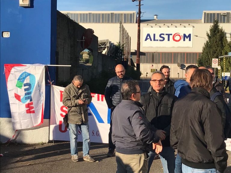 Alstom Transport Sesto: manifestazione a Milano in Assolombarda