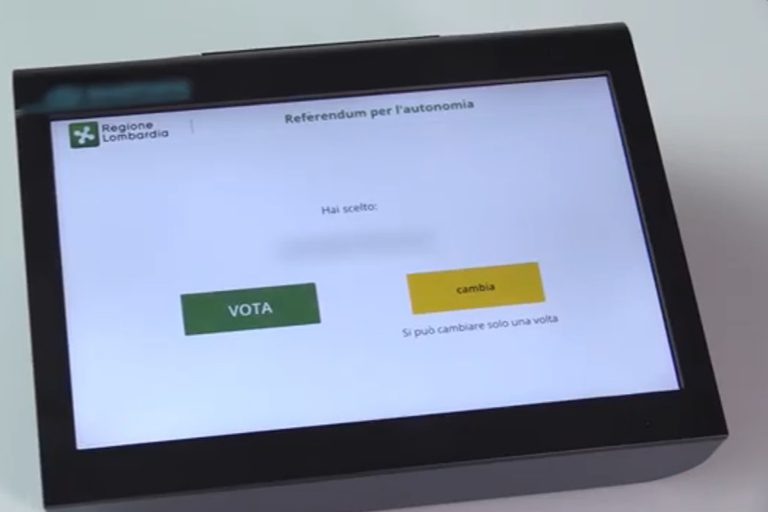 Referendum, domenica si vota in Lombardia. Esordisce il voto elettronico