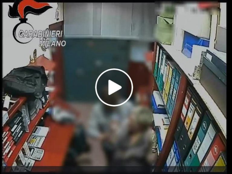 Cusano: ecco il video della rapina del 2016 alla gioielleria di via Zucchi