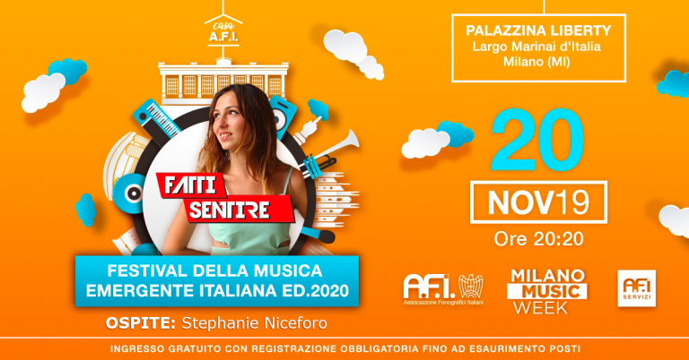 Il Fatti Sentire Festival approda alla Milano Music Week 2019