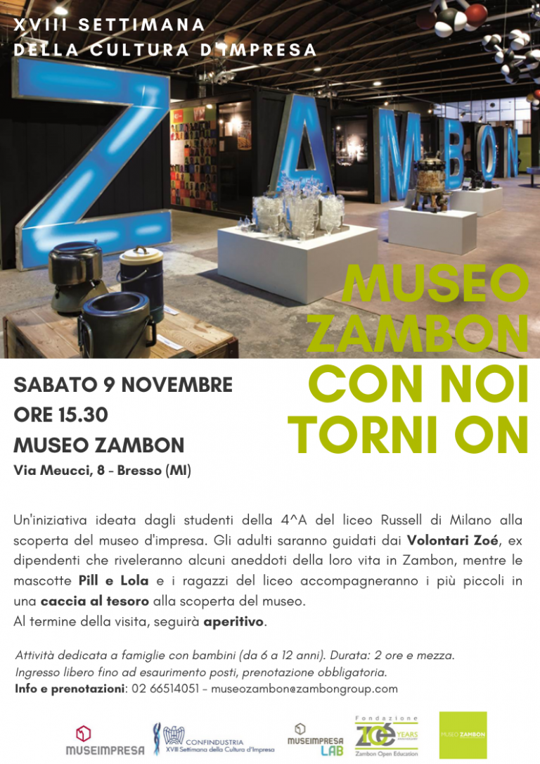 Bresso, la settimana della cultura d’impresa fa tappa al Museo Zambon