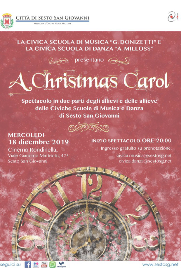 Sesto San Giovanni, alla Rondinella “A Christmas Carol” nell’interpretazione delle Scuole Civiche di Musica e Danza