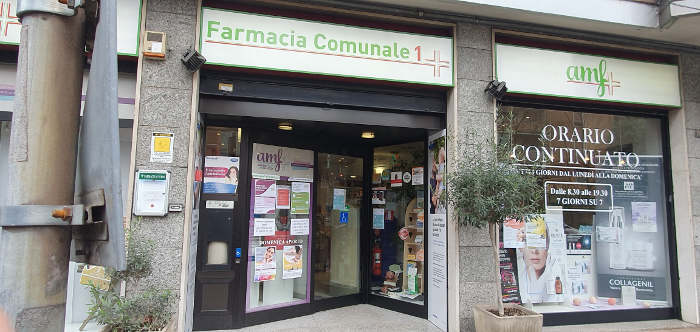 La farmacia comunale di viale Rinascita