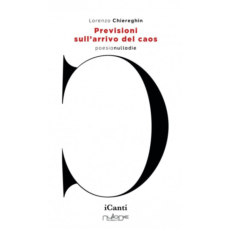 Cinisello Balsamo: “Previsioni sull’arrivo del caos”, la nuova raccolta poetica di Lorenzo Chiereghin