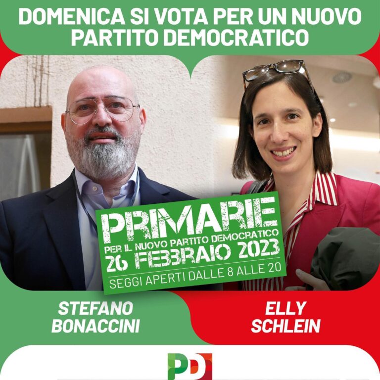Primarie Pd. Sfida tra Bonaccini e Schlein