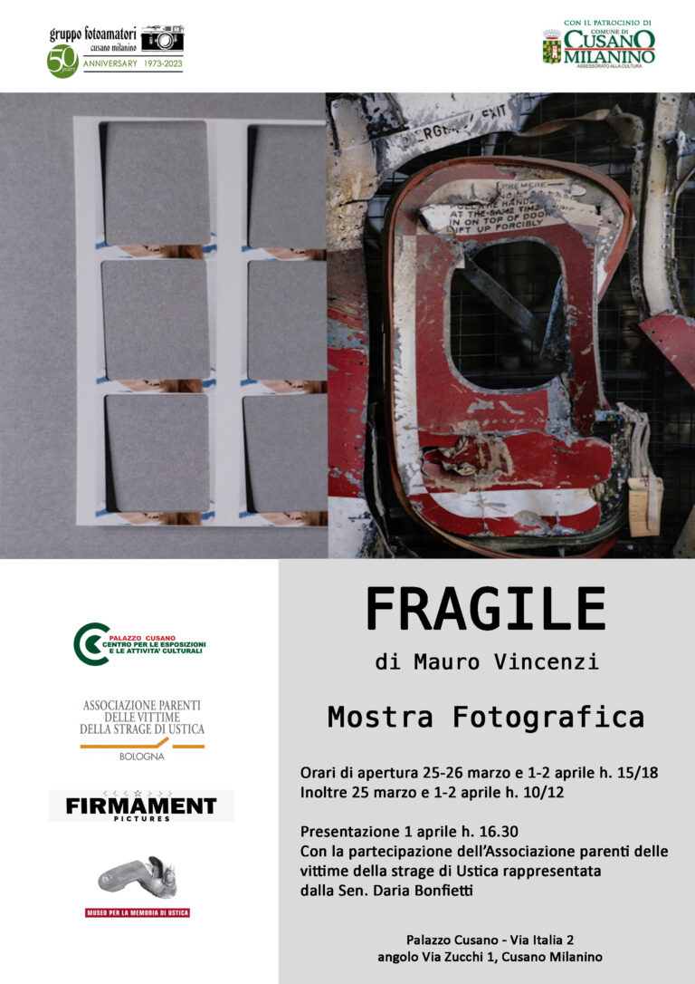 Cusano Milanino, la mostra Fotografica “Fragile” ricorda la strage di Ustica