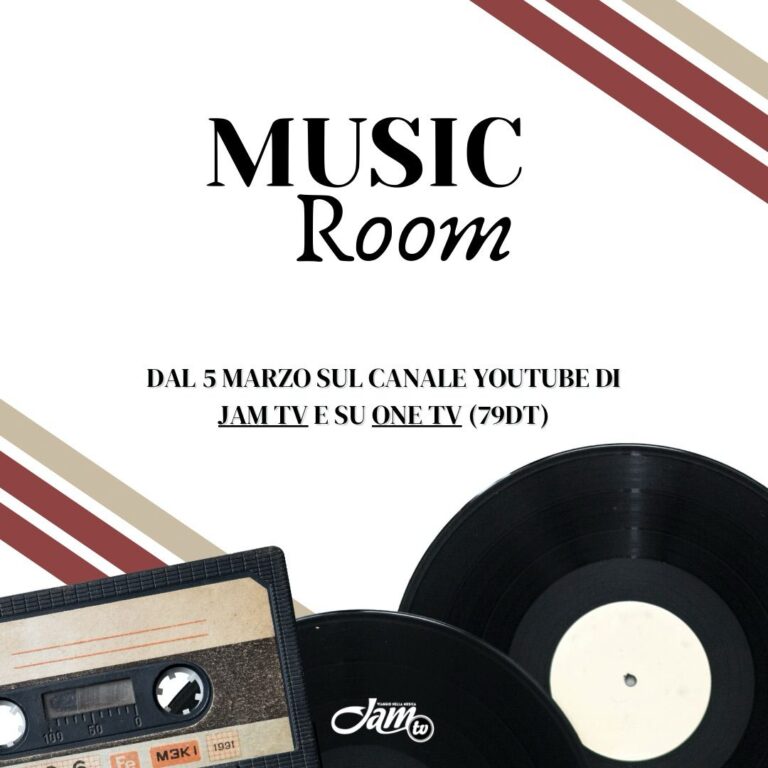 Dal 5 marzo tornano le “MUSIC ROOM” di JAM TV: il salotto virtuale in cui si parla di musica