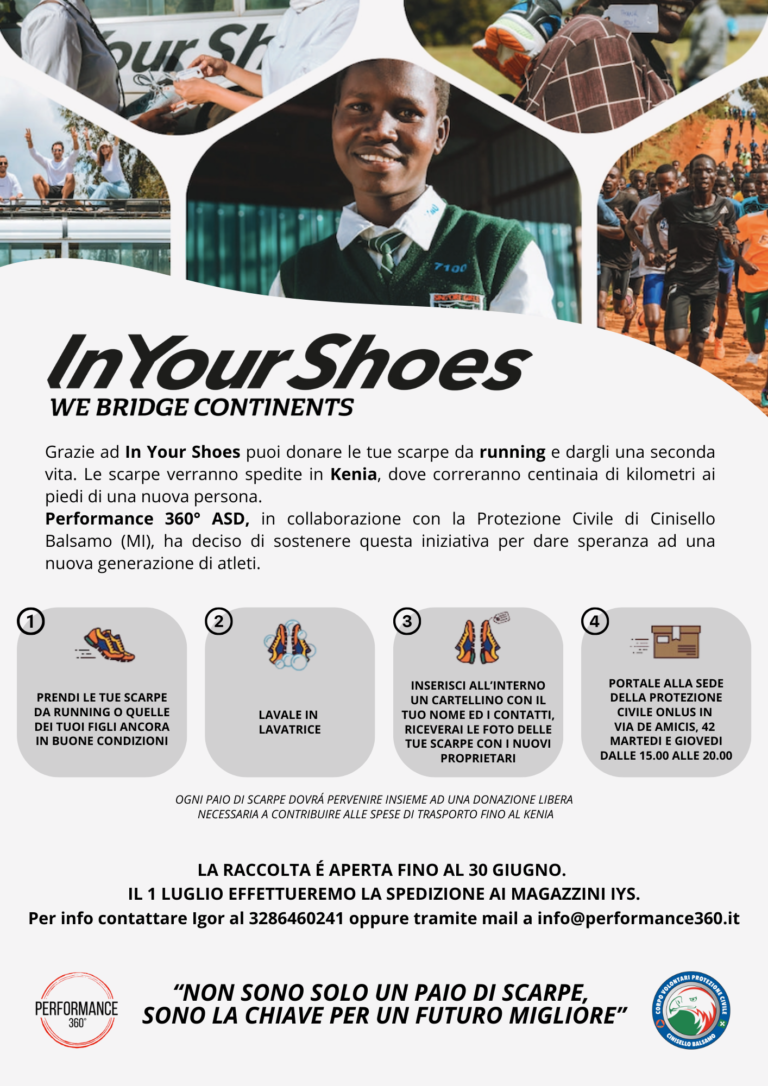 Cinisello Balsamo, arriva “In your shoes”: una campagna per sostenere i sogni dei futuri campioni